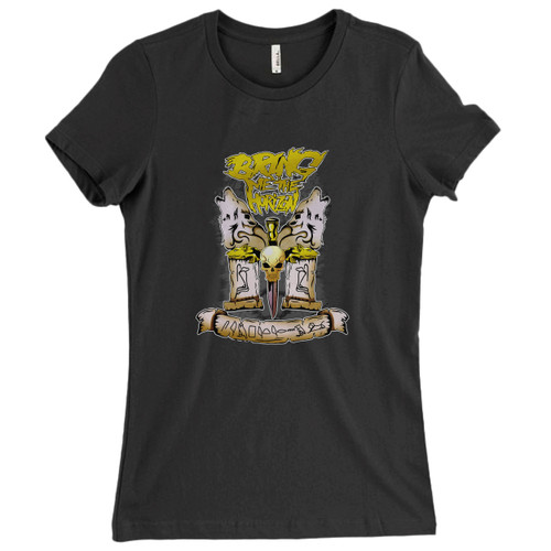 These are Bring Me The Horizon Illustration Wolves Women T Shirt that are cute tied to the side or paired with a cardigan or jacket for a more styled look. So comfy and classic, they are sure to make your vacation extra magical.