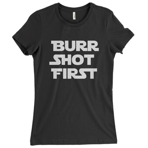 These are Burr Shot First Star Wars Women T Shirt that are cute tied to the side or paired with a cardigan or jacket for a more styled look. So comfy and classic, they are sure to make your vacation extra magical.