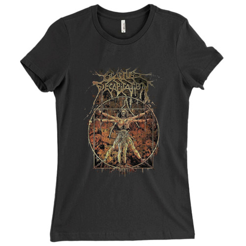 These are Cattle Decapitation Art Cover Women T Shirt that are cute tied to the side or paired with a cardigan or jacket for a more styled look. So comfy and classic, they are sure to make your vacation extra magical.