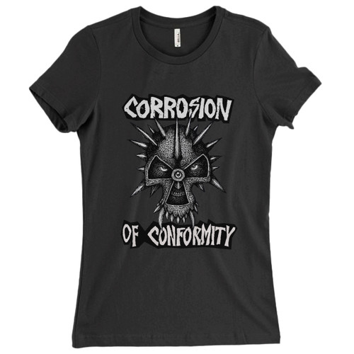 These are Corrosion Of Conformity Detailed Logo Cover Women T Shirt that are cute tied to the side or paired with a cardigan or jacket for a more styled look. So comfy and classic, they are sure to make your vacation extra magical.