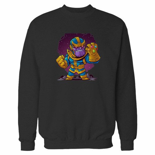 Your avengers infinity war thanos crewneck sweatshirt just got an update. This super comfortable and lighter weight crewneck will become your favorite go-to sweatshirt. The cozy spandex cuffs and waistband make this pill-resistant sweatshirt a fan favorite.And your group will look and feel their best in this premium ringspun cotton crew.