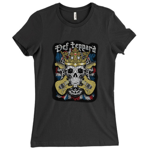 These are Def Leppard Queen Skull Women T Shirt that are cute tied to the side or paired with a cardigan or jacket for a more styled look. So comfy and classic, they are sure to make your vacation extra magical.