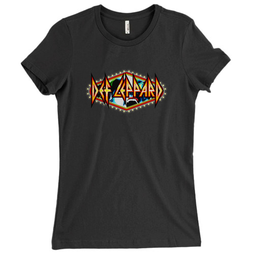 These are Def Leppard Vegas Logo Women T Shirt that are cute tied to the side or paired with a cardigan or jacket for a more styled look. So comfy and classic, they are sure to make your vacation extra magical.