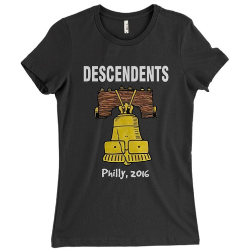 These are Descendents Philly Women T Shirt that are cute tied to the side or paired with a cardigan or jacket for a more styled look. So comfy and classic, they are sure to make your vacation extra magical.