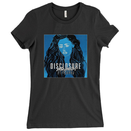 These are Disclosure Magnets Feat Lorde Album Cover Women T Shirt that are cute tied to the side or paired with a cardigan or jacket for a more styled look. So comfy and classic, they are sure to make your vacation extra magical.