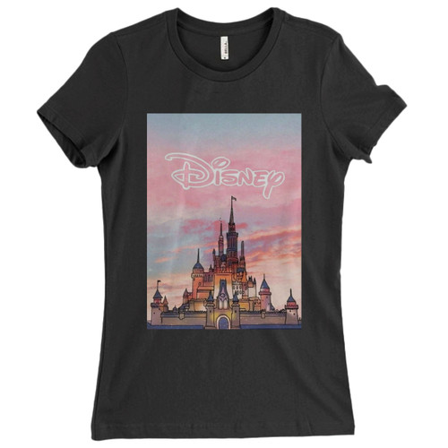 These are Disney Castle Sky Women T Shirt that are cute tied to the side or paired with a cardigan or jacket for a more styled look. So comfy and classic, they are sure to make your vacation extra magical.