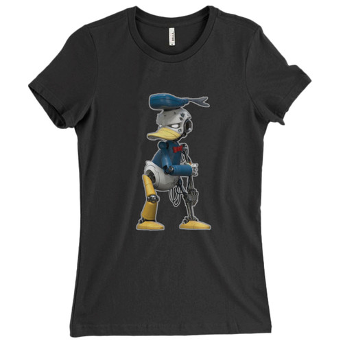 These are Donald Duck Robot Women T Shirt that are cute tied to the side or paired with a cardigan or jacket for a more styled look. So comfy and classic, they are sure to make your vacation extra magical.