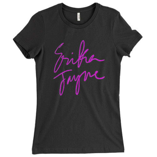 These are Erika Jayne Logo Women T Shirt that are cute tied to the side or paired with a cardigan or jacket for a more styled look. So comfy and classic, they are sure to make your vacation extra magical.