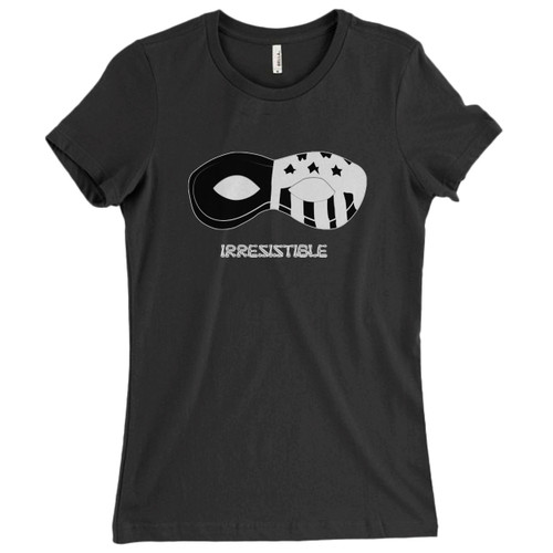 These are Fall Out Boy Irresistible American Mask Women T Shirt that are cute tied to the side or paired with a cardigan or jacket for a more styled look. So comfy and classic, they are sure to make your vacation extra magical.