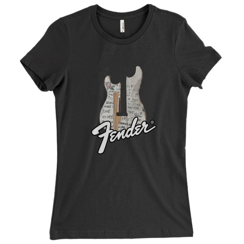 These are Fender Guitar Classic Cover Women T Shirt that are cute tied to the side or paired with a cardigan or jacket for a more styled look. So comfy and classic, they are sure to make your vacation extra magical.