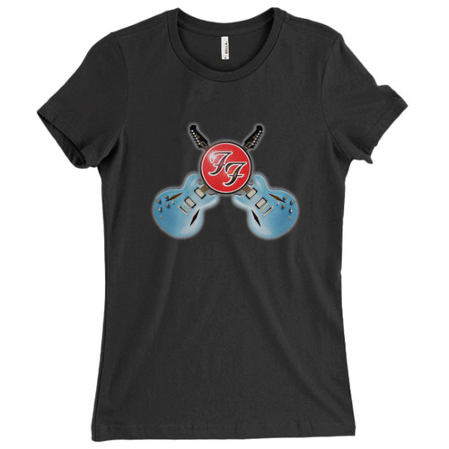 These are Foo Fighter Custom Logo Women T Shirt that are cute tied to the side or paired with a cardigan or jacket for a more styled look. So comfy and classic, they are sure to make your vacation extra magical.