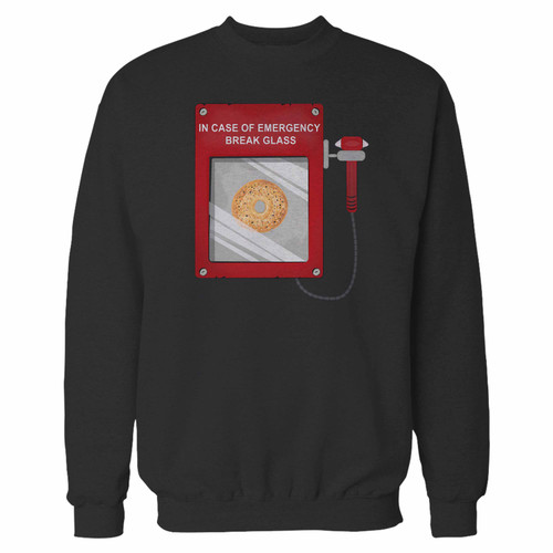 Your bagel lover bagel emergency call box bagel crewneck sweatshirt just got an update. This super comfortable and lighter weight crewneck will become your favorite go-to sweatshirt. The cozy spandex cuffs and waistband make this pill-resistant sweatshirt a fan favorite.And your group will look and feel their best in this premium ringspun cotton crew.