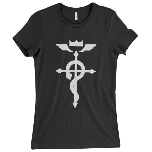 These are Full Metal Alchemist Logo Classic Women T Shirt that are cute tied to the side or paired with a cardigan or jacket for a more styled look. So comfy and classic, they are sure to make your vacation extra magical.