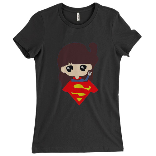 These are Funny Cartoon Super Girl Women T Shirt that are cute tied to the side or paired with a cardigan or jacket for a more styled look. So comfy and classic, they are sure to make your vacation extra magical.
