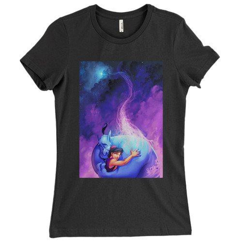 These are Ginie Prince Aladdin Disney Art Women T Shirt that are cute tied to the side or paired with a cardigan or jacket for a more styled look. So comfy and classic, they are sure to make your vacation extra magical.