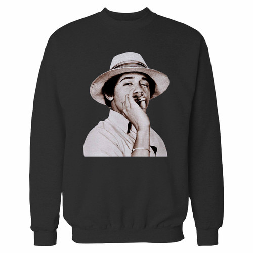 Your barack obama smoking weed crewneck sweatshirt just got an update. This super comfortable and lighter weight crewneck will become your favorite go-to sweatshirt. The cozy spandex cuffs and waistband make this pill-resistant sweatshirt a fan favorite.And your group will look and feel their best in this premium ringspun cotton crew.