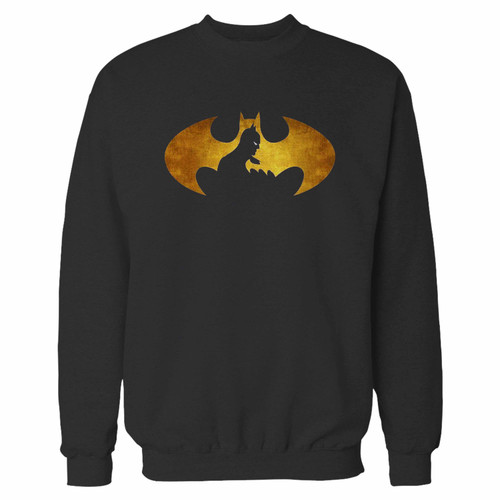 Your batman logo crewneck sweatshirt just got an update. This super comfortable and lighter weight crewneck will become your favorite go-to sweatshirt. The cozy spandex cuffs and waistband make this pill-resistant sweatshirt a fan favorite.And your group will look and feel their best in this premium ringspun cotton crew.