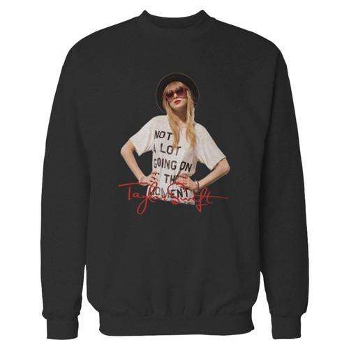 Your beatiful taylor swift pose crewneck sweatshirt just got an update. This super comfortable and lighter weight crewneck will become your favorite go-to sweatshirt. The cozy spandex cuffs and waistband make this pill-resistant sweatshirt a fan favorite.And your group will look and feel their best in this premium ringspun cotton crew.