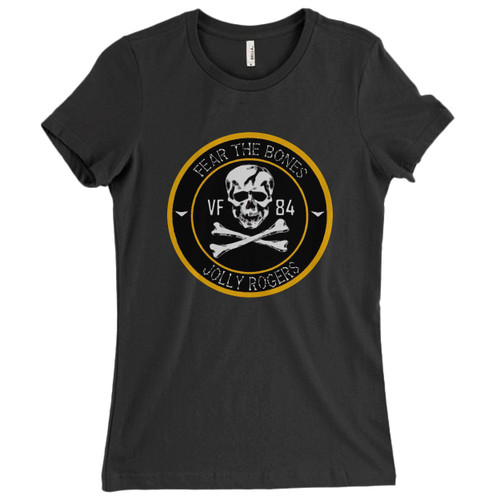 These are Jolly Rogers Fear The Bones Women T Shirt that are cute tied to the side or paired with a cardigan or jacket for a more styled look. So comfy and classic, they are sure to make your vacation extra magical.