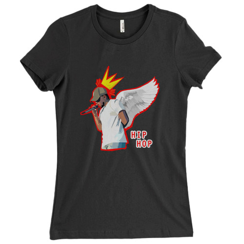 These are Kendrick Lamar Hip Hop Angel Women T Shirt that are cute tied to the side or paired with a cardigan or jacket for a more styled look. So comfy and classic, they are sure to make your vacation extra magical.