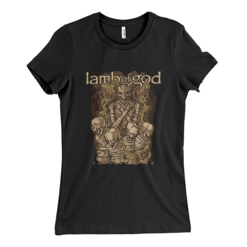 These are Lamb Of God Pure Congregation Cover Women T Shirt that are cute tied to the side or paired with a cardigan or jacket for a more styled look. So comfy and classic, they are sure to make your vacation extra magical.