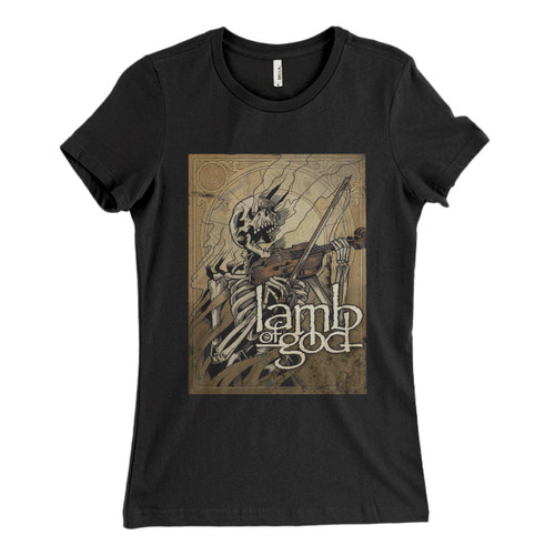 These are Lamb Of God Skull Instrumentals Women T Shirt that are cute tied to the side or paired with a cardigan or jacket for a more styled look. So comfy and classic, they are sure to make your vacation extra magical.