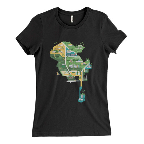 These are Los Angeles Tour Map Women T Shirt that are cute tied to the side or paired with a cardigan or jacket for a more styled look. So comfy and classic, they are sure to make your vacation extra magical.