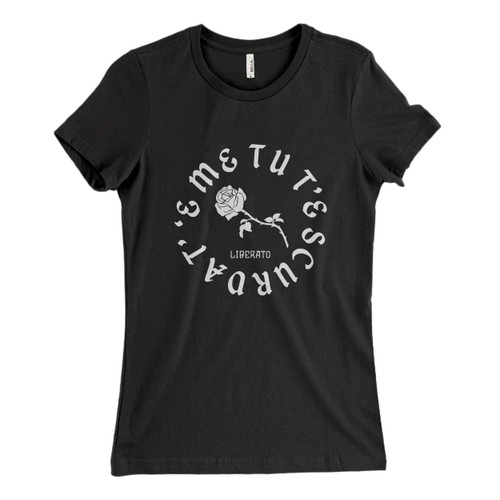 These are Maglia Liberato Tu Te Scurdat e Me Musica Women T Shirt that are cute tied to the side or paired with a cardigan or jacket for a more styled look. So comfy and classic, they are sure to make your vacation extra magical.