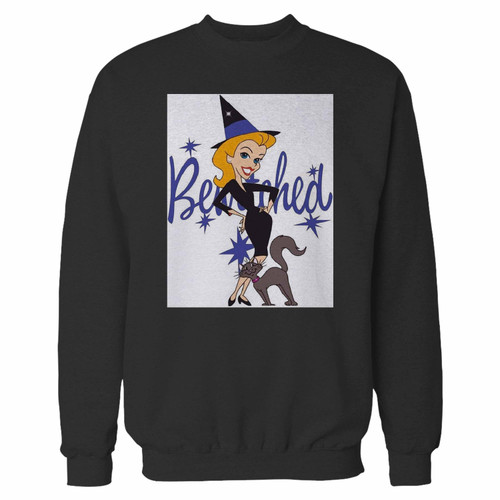 Your bewitched tabitha district crewneck sweatshirt just got an update. This super comfortable and lighter weight crewneck will become your favorite go-to sweatshirt. The cozy spandex cuffs and waistband make this pill-resistant sweatshirt a fan favorite.And your group will look and feel their best in this premium ringspun cotton crew.