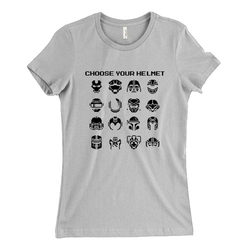 These are Marvel Choose Your Helmet Hero Women T Shirt that are cute tied to the side or paired with a cardigan or jacket for a more styled look. So comfy and classic, they are sure to make your vacation extra magical.