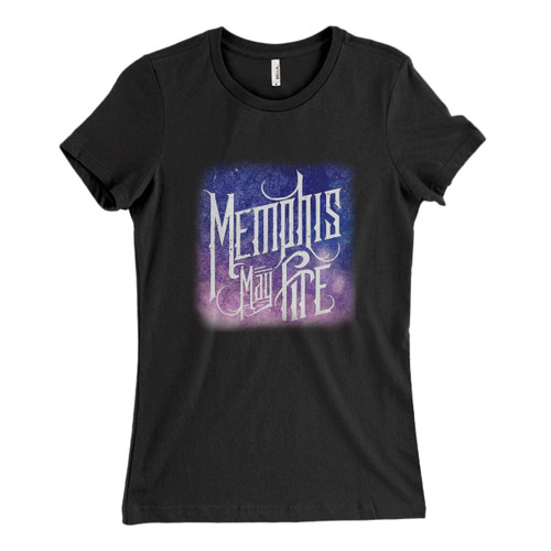 These are Memphis May Fire Logo Title Galaxy Blue Women T Shirt that are cute tied to the side or paired with a cardigan or jacket for a more styled look. So comfy and classic, they are sure to make your vacation extra magical.