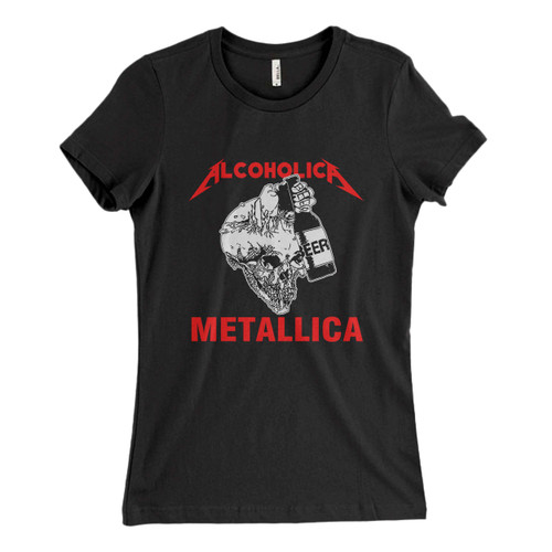 These are Metallica Alcoholica Rock Band Legend Women T Shirt that are cute tied to the side or paired with a cardigan or jacket for a more styled look. So comfy and classic, they are sure to make your vacation extra magical.