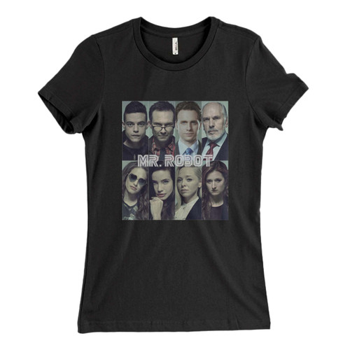 These are Mr Robot Crew Women T Shirt that are cute tied to the side or paired with a cardigan or jacket for a more styled look. So comfy and classic, they are sure to make your vacation extra magical.