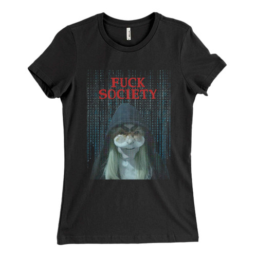These are Mr Robot Fuck Society Women T Shirt that are cute tied to the side or paired with a cardigan or jacket for a more styled look. So comfy and classic, they are sure to make your vacation extra magical.