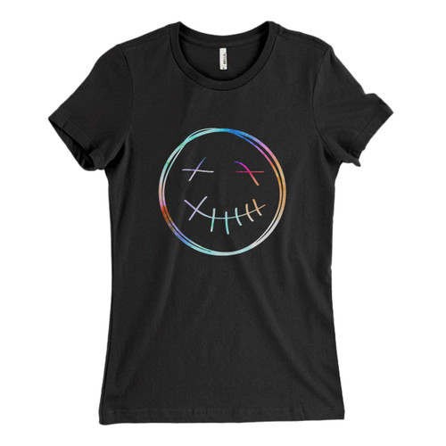 These are Nirvana Logo Parody Smile Colorize Women T Shirt that are cute tied to the side or paired with a cardigan or jacket for a more styled look. So comfy and classic, they are sure to make your vacation extra magical.