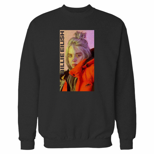 Your billie eilish fashion singer music crewneck sweatshirt just got an update. This super comfortable and lighter weight crewneck will become your favorite go-to sweatshirt. The cozy spandex cuffs and waistband make this pill-resistant sweatshirt a fan favorite.And your group will look and feel their best in this premium ringspun cotton crew.