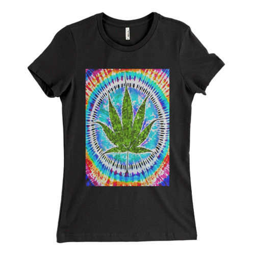 These are Pot Leaf Tie Dye Style Women T Shirt that are cute tied to the side or paired with a cardigan or jacket for a more styled look. So comfy and classic, they are sure to make your vacation extra magical.