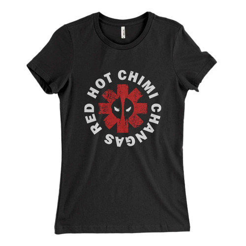 These are Red Hot Chili Peppers Deadpool Parody Chimichanga Taco Women T Shirt that are cute tied to the side or paired with a cardigan or jacket for a more styled look. So comfy and classic, they are sure to make your vacation extra magical.