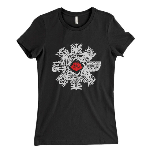 These are Red Hot Chili Pepper Logo Tattoo Ornament Women T Shirt that are cute tied to the side or paired with a cardigan or jacket for a more styled look. So comfy and classic, they are sure to make your vacation extra magical.