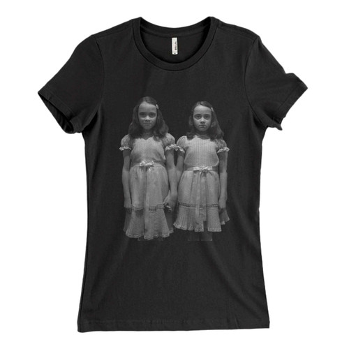 These are Shining Grady Twins Stanley Kubrick Overlook Stephen King Women T Shirt that are cute tied to the side or paired with a cardigan or jacket for a more styled look. So comfy and classic, they are sure to make your vacation extra magical.