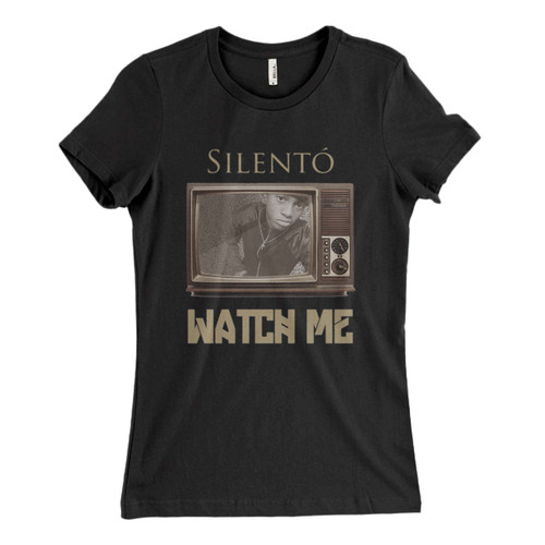 These are Silento Watch Me Women T Shirt that are cute tied to the side or paired with a cardigan or jacket for a more styled look. So comfy and classic, they are sure to make your vacation extra magical.