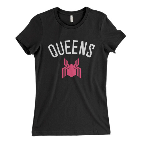 These are Spiderman Queens Logo Title Women T Shirt that are cute tied to the side or paired with a cardigan or jacket for a more styled look. So comfy and classic, they are sure to make your vacation extra magical.
