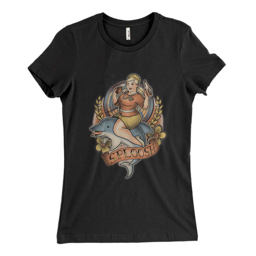 These are Sploosh Bottle Women T Shirt that are cute tied to the side or paired with a cardigan or jacket for a more styled look. So comfy and classic, they are sure to make your vacation extra magical.