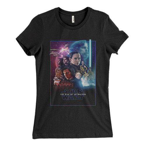 These are Star Wars The Rise Of Skywalker Movie Poster Women T Shirt that are cute tied to the side or paired with a cardigan or jacket for a more styled look. So comfy and classic, they are sure to make your vacation extra magical.
