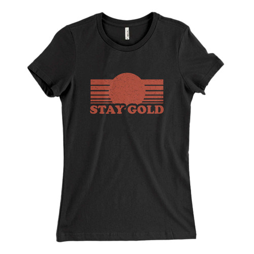 These are Stay Gold Inspired Women T Shirt that are cute tied to the side or paired with a cardigan or jacket for a more styled look. So comfy and classic, they are sure to make your vacation extra magical.