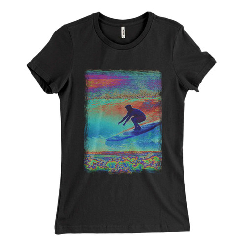 These are Surfer Art Brush Women T Shirt that are cute tied to the side or paired with a cardigan or jacket for a more styled look. So comfy and classic, they are sure to make your vacation extra magical.