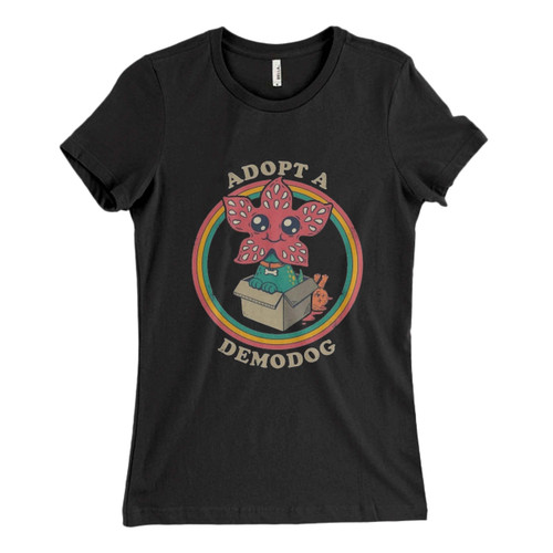 These are Team With Demodog Adopt A Demodog Women T Shirt that are cute tied to the side or paired with a cardigan or jacket for a more styled look. So comfy and classic, they are sure to make your vacation extra magical.