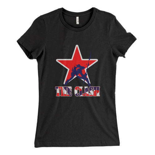 These are The Clash London Calling Star Logo Women T Shirt that are cute tied to the side or paired with a cardigan or jacket for a more styled look. So comfy and classic, they are sure to make your vacation extra magical.