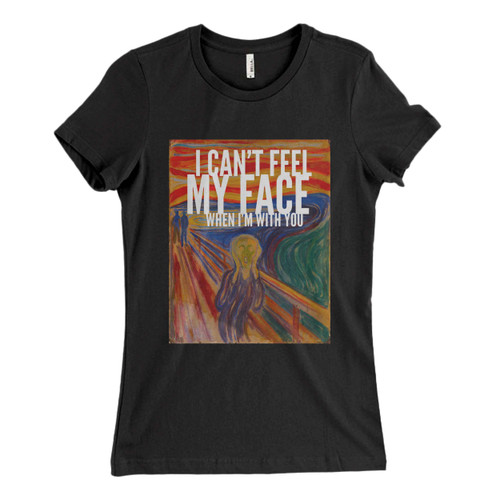 These are The Weeknd I Cant Feel My Face When I Am With You Illustrations Women T Shirt that are cute tied to the side or paired with a cardigan or jacket for a more styled look. So comfy and classic, they are sure to make your vacation extra magical.