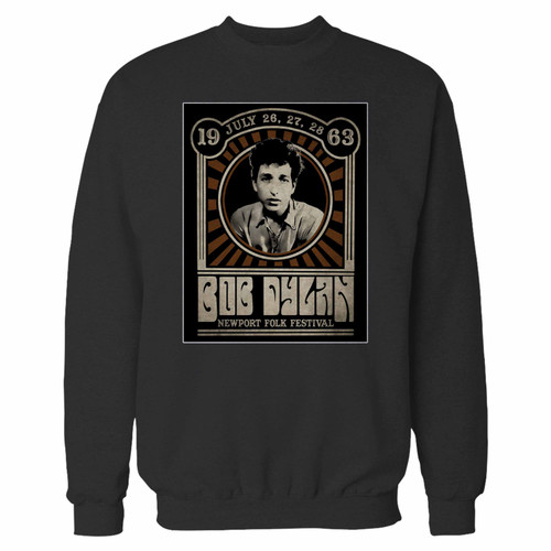 Bob Dylan Inspired 1963 Newport Folk Festival Crewneck Sweatshirt